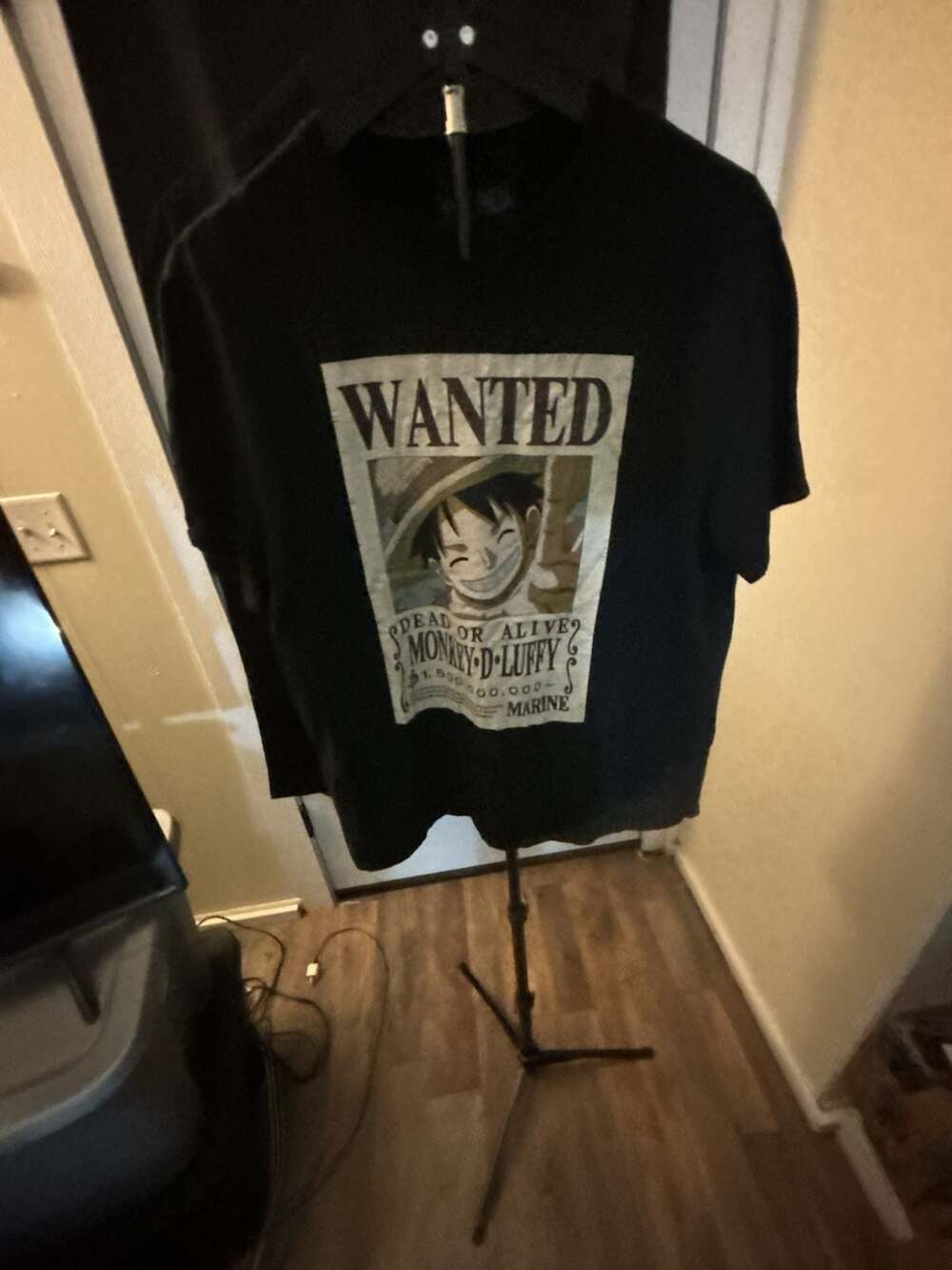 One Piece Luffy Wanted Poster Graphic T-Shirt XL